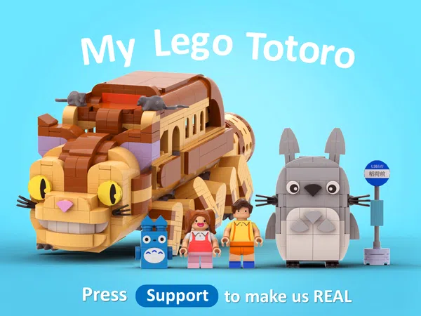 10.000 supporters voor My LEGO Totoro (Feat. Cat Bus) op LEGO Ideas