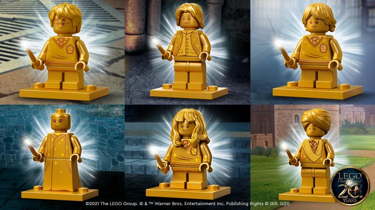 LEGO Harry Potter viert jubileum met onder andere zes gouden LEGO-minifiguren