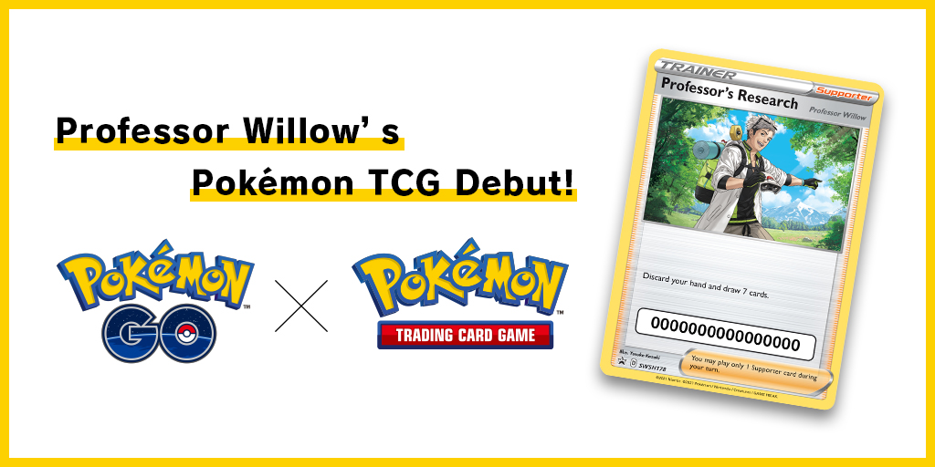 Professor Willow Pokémon Trading Card, Professor Willow's Pokémon-kaart, Professor's Research-questline