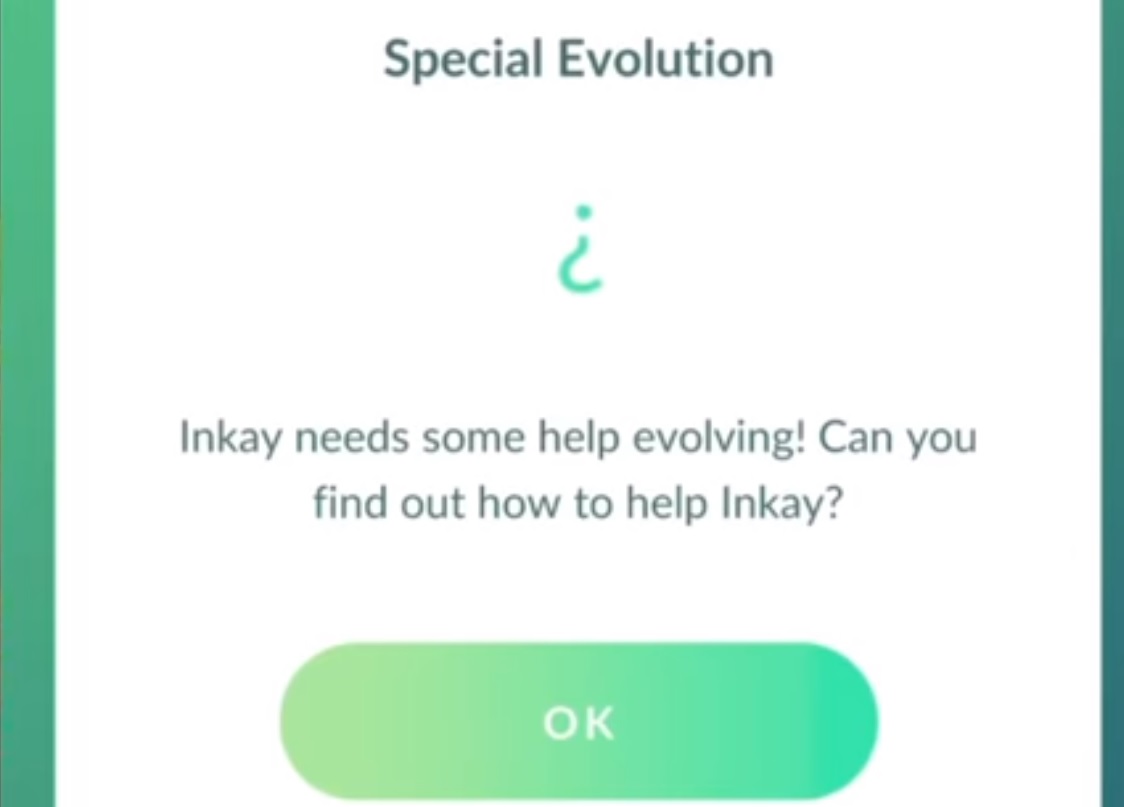 Verschillende spelers bevestigen de Inkay-evolutietechniek