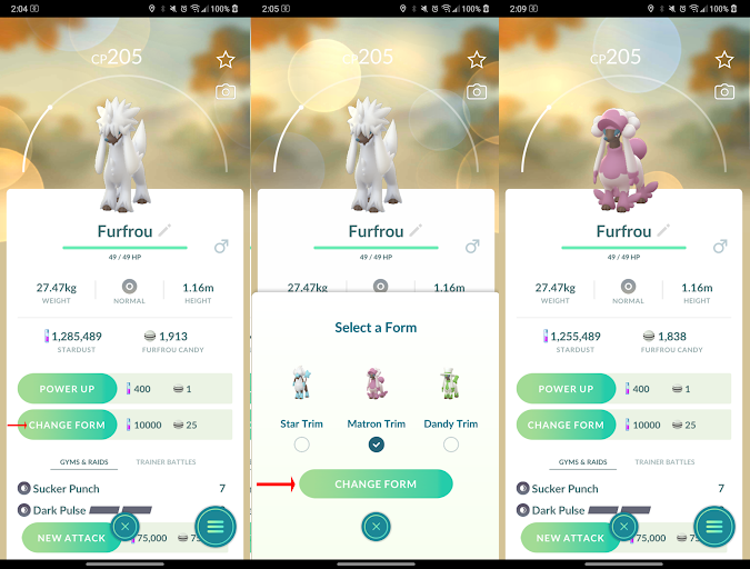 Niantic brengt vormveranderingen voor het eerst in Pokémon GO