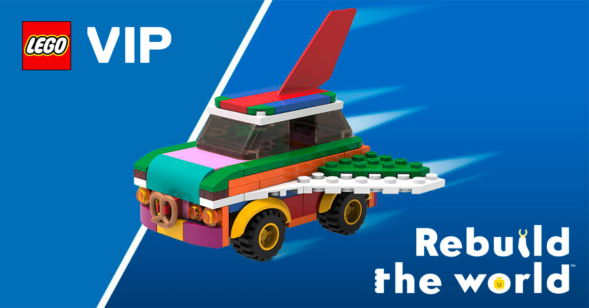 De Herbouwbare Vliegende Auto is de nieuwe VIPS-gift bij een LEGO-bestelling