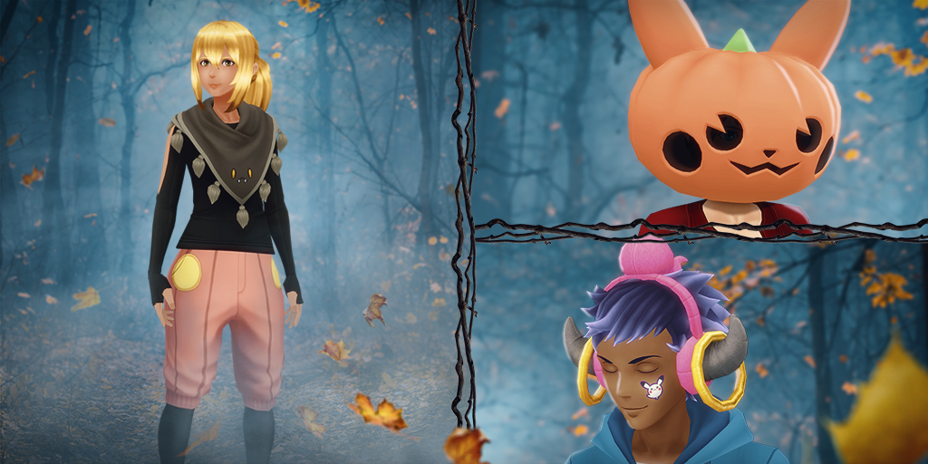 Pokémon GO Halloween Avatar-items en Halloween-stickers