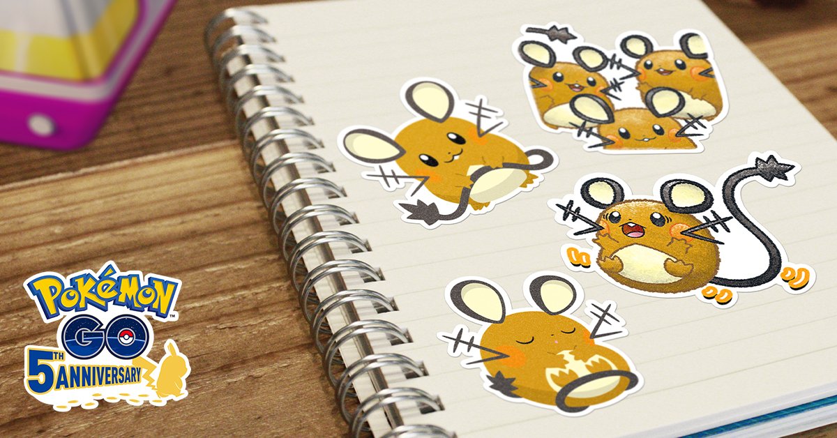 Dedenne-stickers