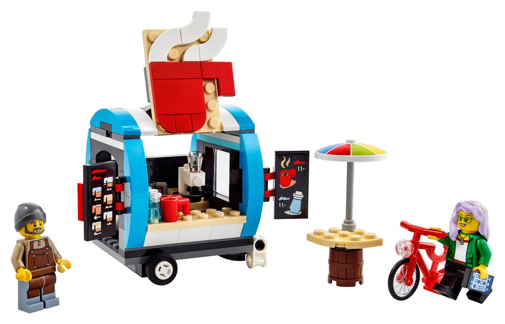 Krijg een gratis LEGO Creator Coffee Cart bij bestellingen vanaf 65 euro