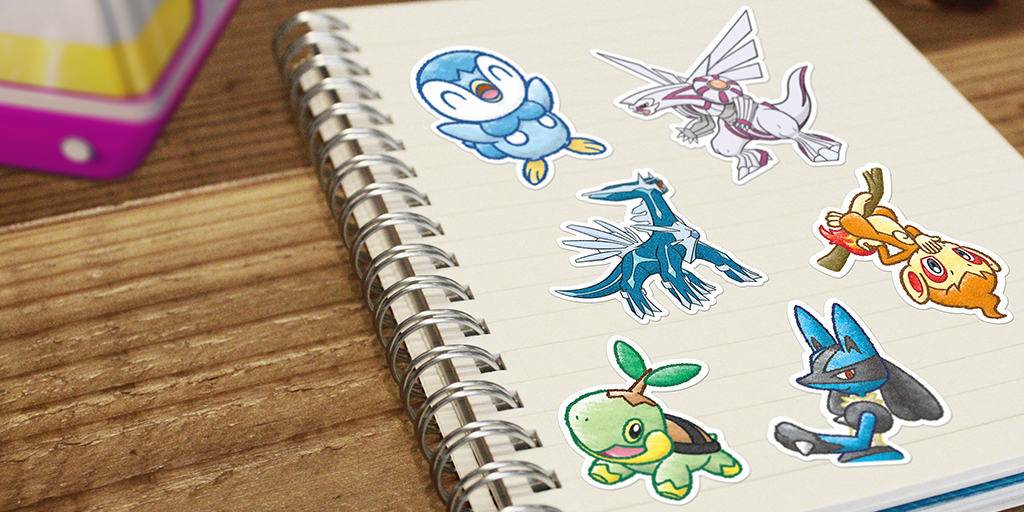 Pokémon Brilliant Diamond- en Pokémon Shining Pearl-stickers