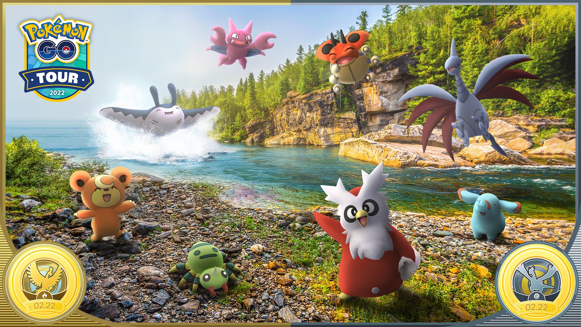 Niantic deelt afbeelding van de GO Tour Johto-badges