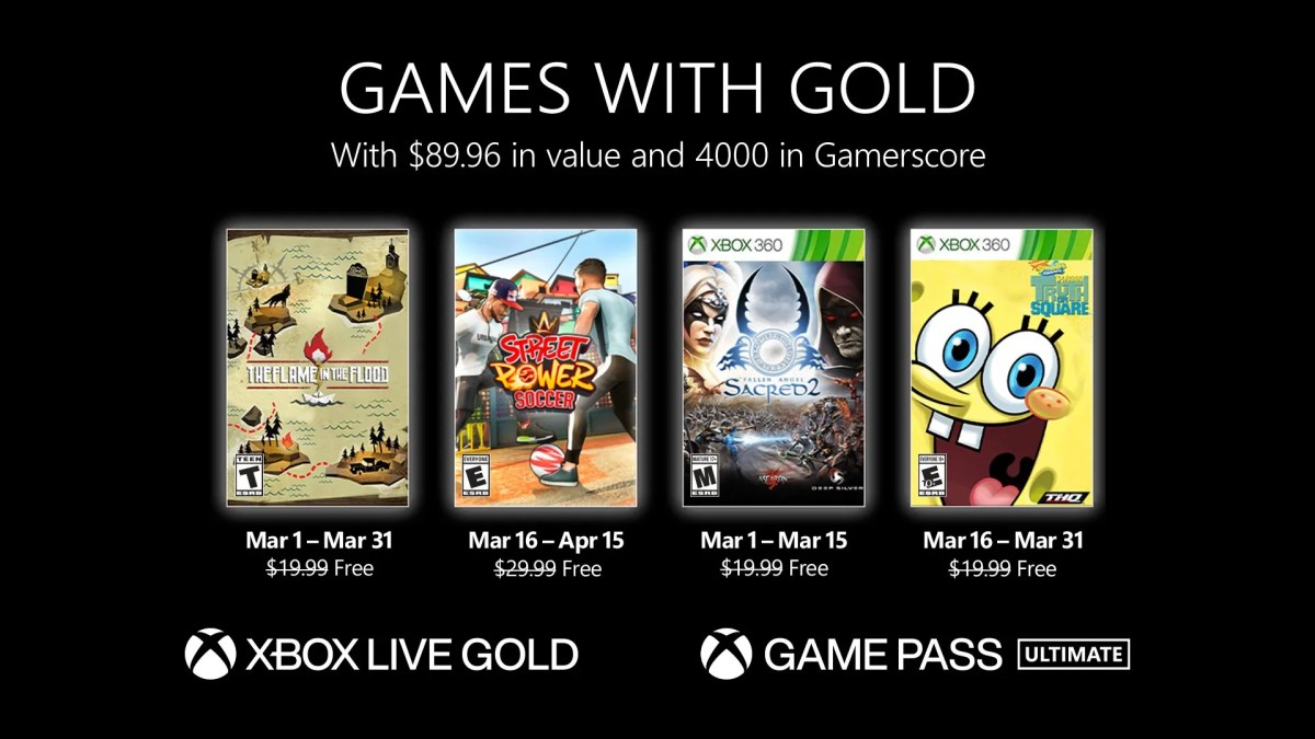 Games with Gold maart 2022