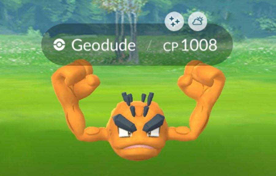 Zo ziet de Shiny Alolan Geodude-familie eruit in Pokémon GO!