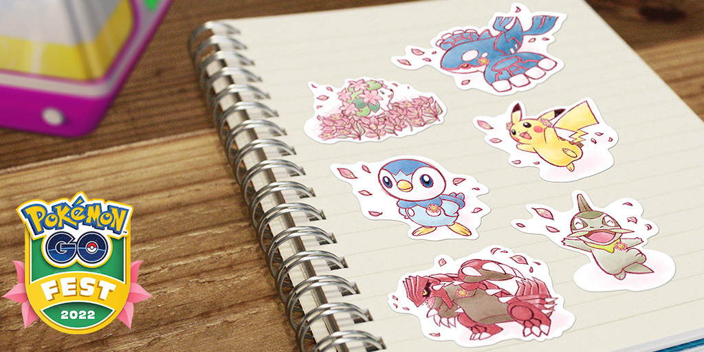Pokémon GO Fest 2022-stickers