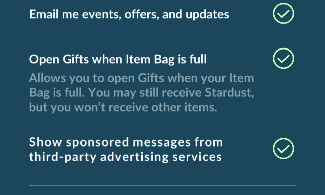 Je kunt nu toch gifts openen als je storage vol is!