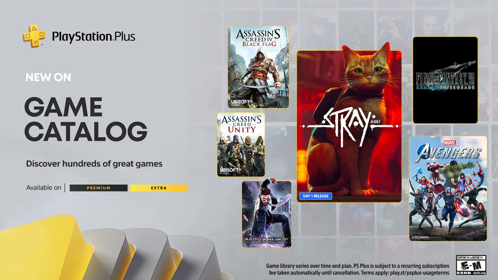 Nieuwe toevoegingen aan de catalogus van PlayStation Plus juli zijn Stray, Final Fantasy VII en Avengers
