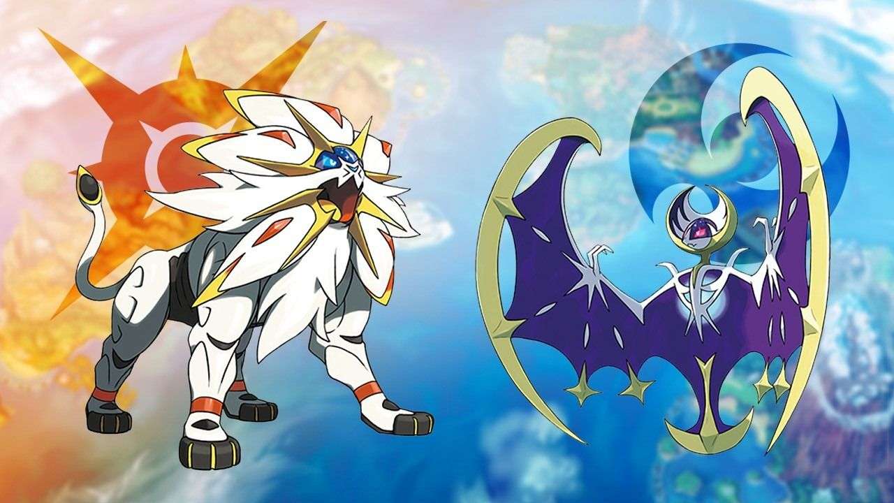 Wanneer je kiest voor Lunala of Solgaleo, kies je ook voor deze achtergrond (Tickethouders)