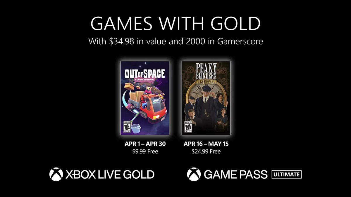 De Games with Gold april 2023 zijn bekend