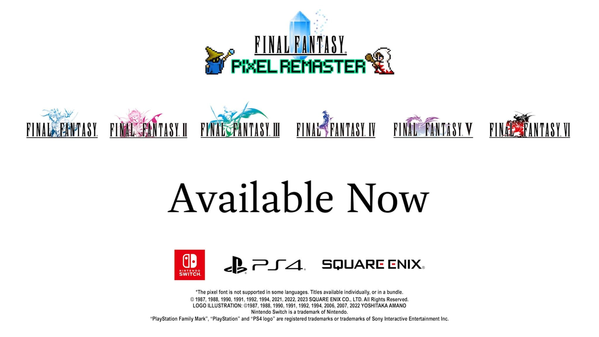 Speel vanaf nu de eerste zes verhalen op consoles met de Final Fantasy Pixel Remaster