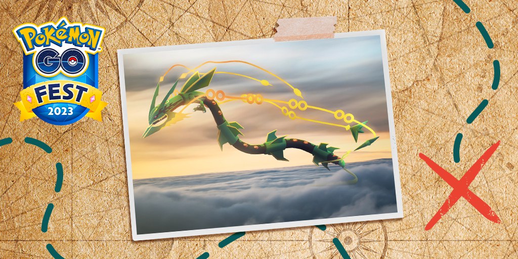 Mega Rayquaza aangekondigd voor Pokémon GO Fest 2023