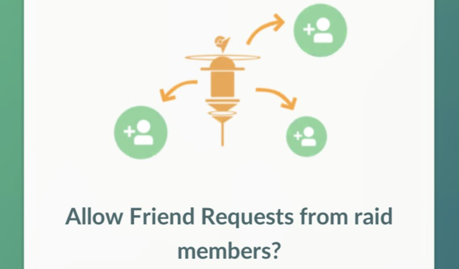 Allow Friend Requests from Raid Members-functie