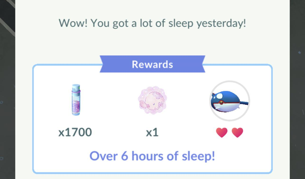 Pokémon GO Sleep-beloning