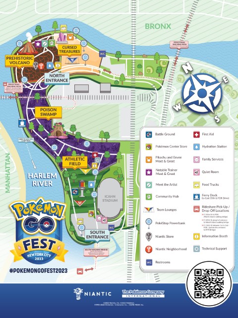 Pokémon GO Fest-plattegronden