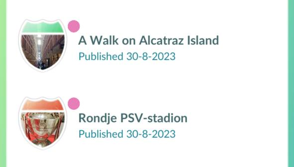 Pokémon GO-routes goedgekeurd