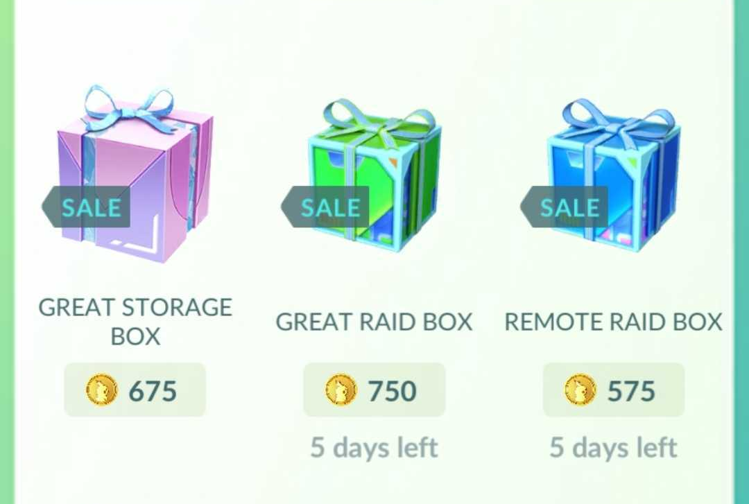 Nieuwe lay out in-game boxen, Pokémon GO-boxen