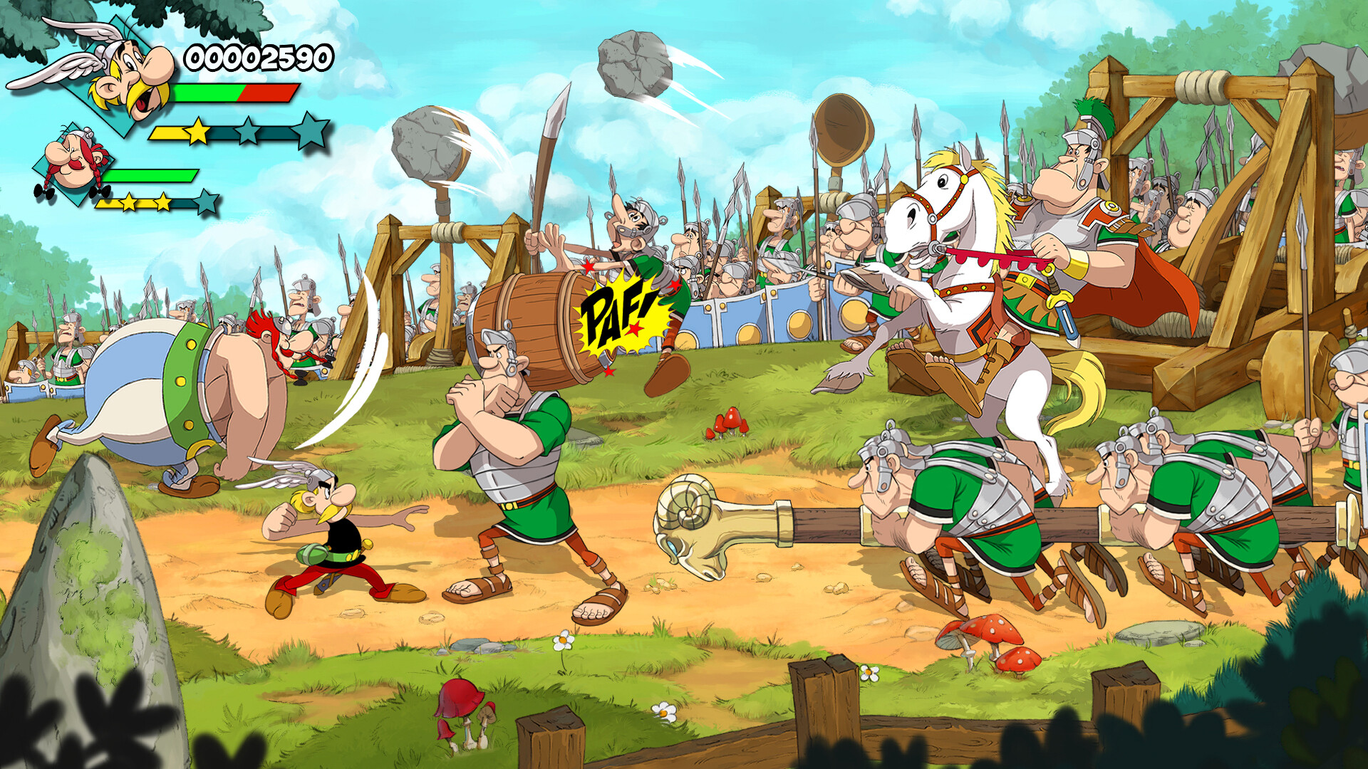 Lekker knokken in de Asterix & Obelix – Slap Them All! 2-gameplaytrailer