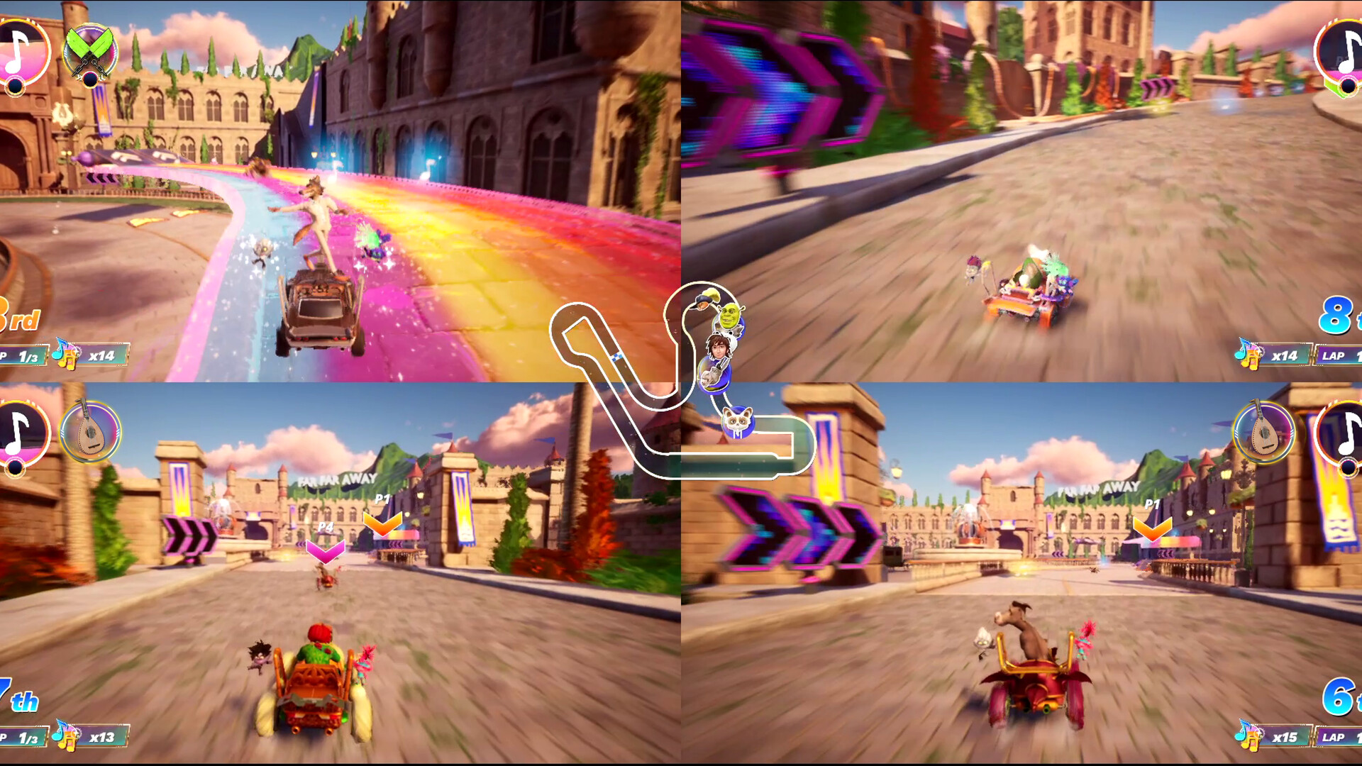 Eerste blik op DreamWorks All-Star Kart Racing-gameplay