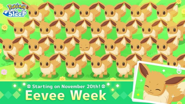 Eevee Day wordt groots gevierd in Pokémon Sleep!