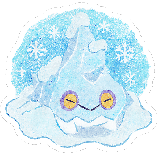 sticker kerst ijs