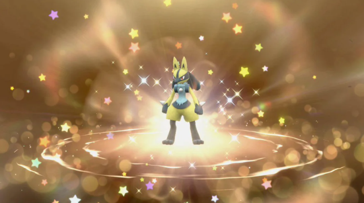 Shiny lucario mystery gift