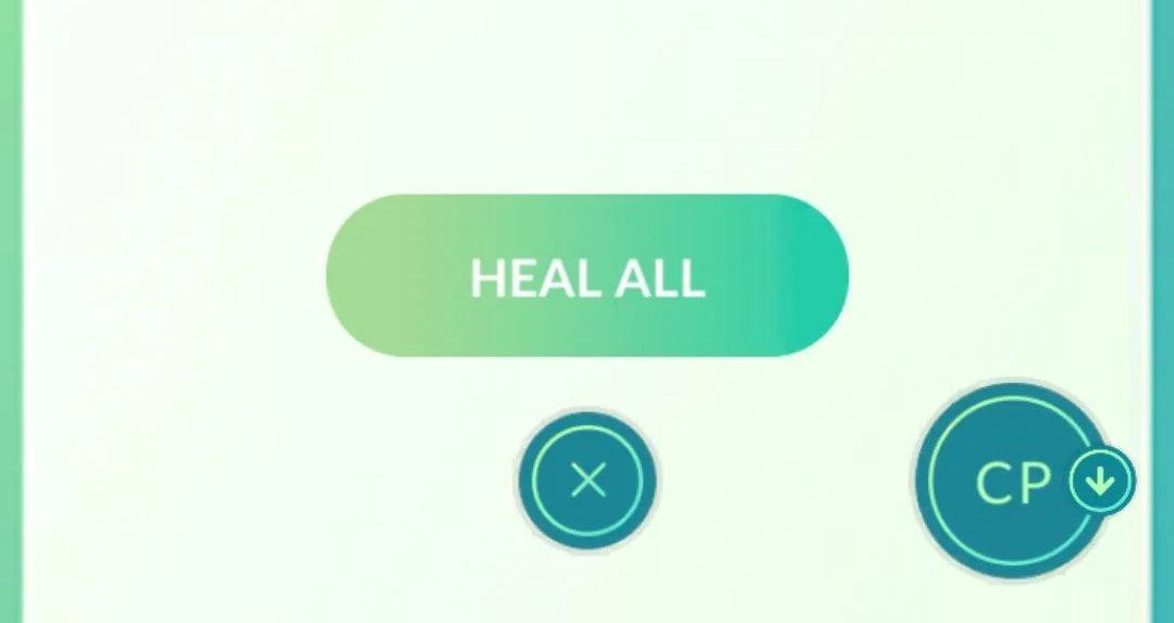 Eerste spelers melden de Heal All-button te zien in Pokémon GO