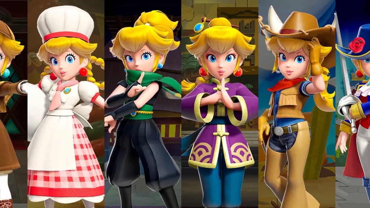 Check alle outfits in de nieuwe Princess Peach: Showtime-trailer