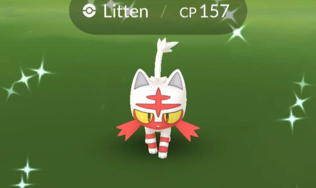 Litten Community Day Shiny-kans