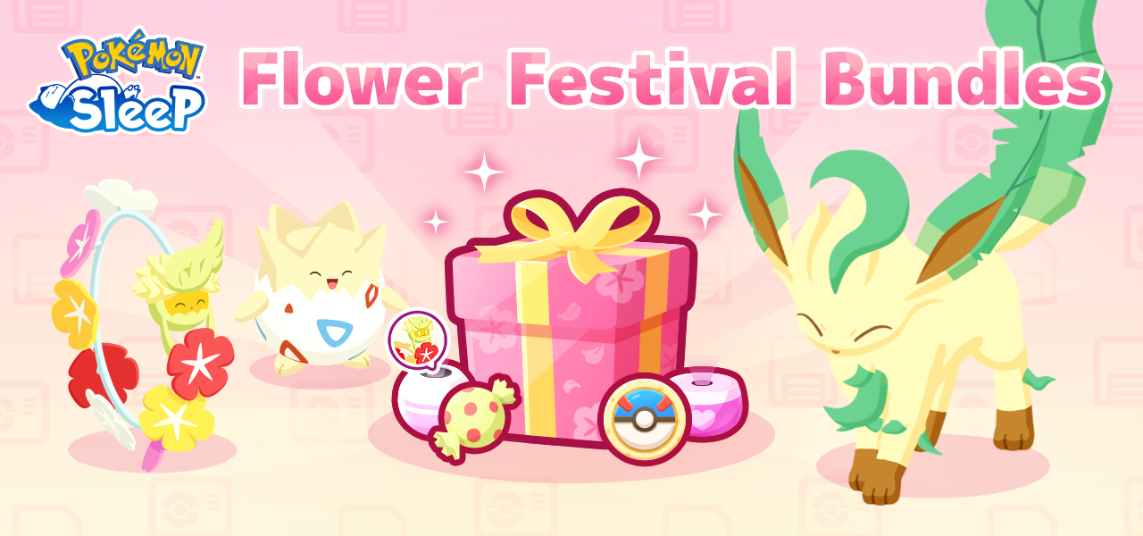 Nieuwe bundels voor het Flower Festival event in Pokémon Sleep