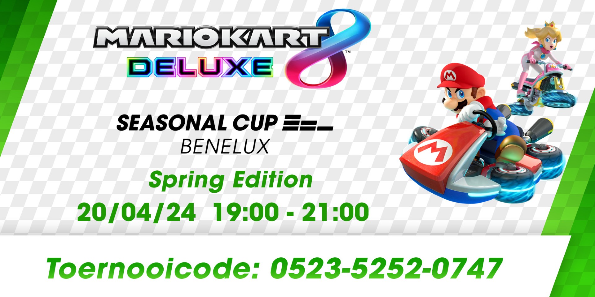 Zaterdag is het weer tijd voor de Mario Kart 8 Deluxe Seasonal Cup Benelux