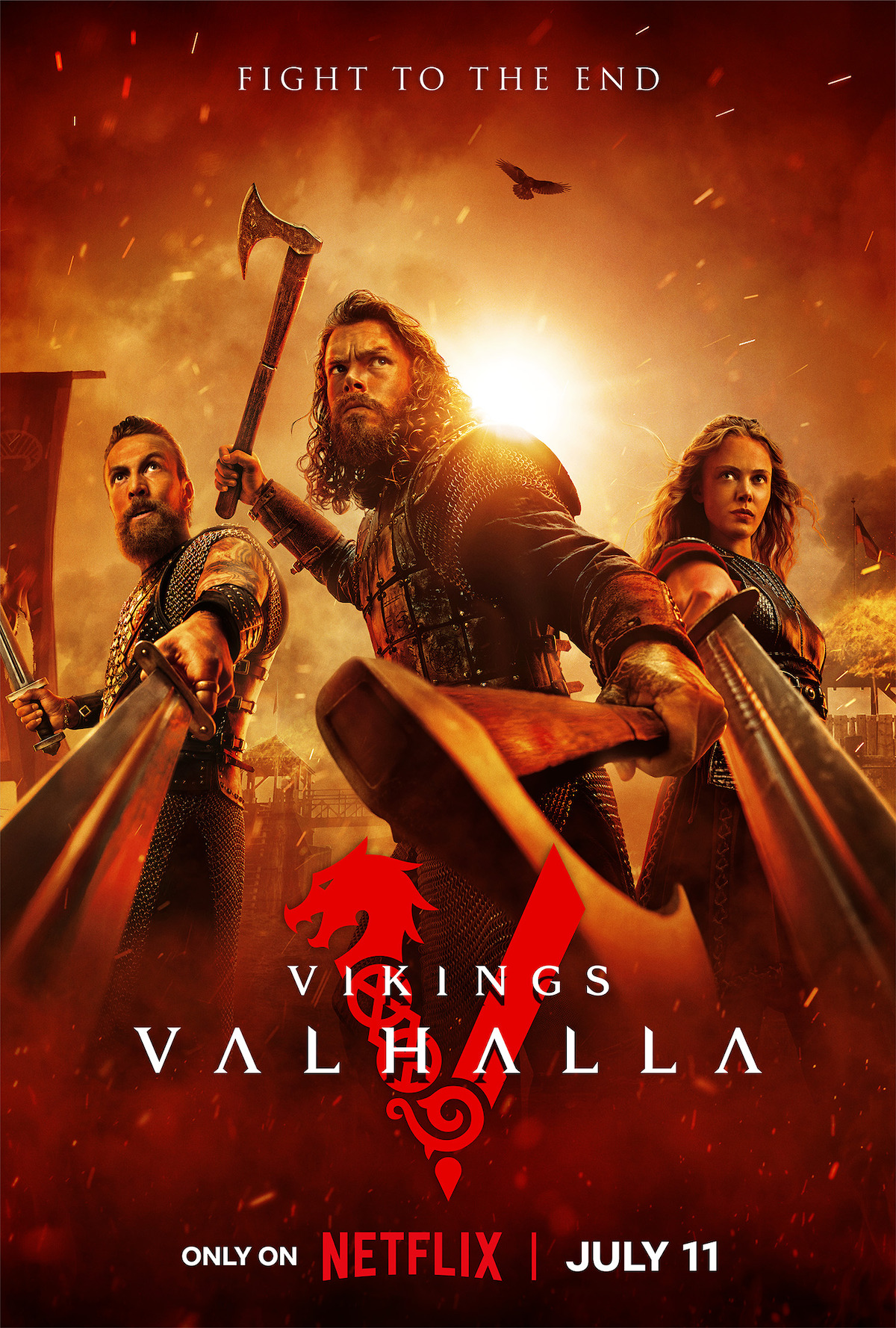 Volg in het derde seizoen de verhalen van het legendarische trio in Vikings: Valhalla