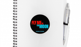 notitieboekje fly me to the moon, win actie