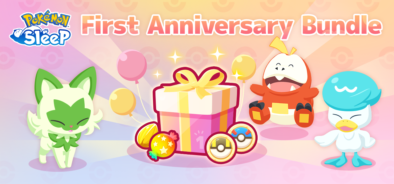 Er zijn ook First Anniversary Bundles in Pokémon Sleep en dit zijn de details