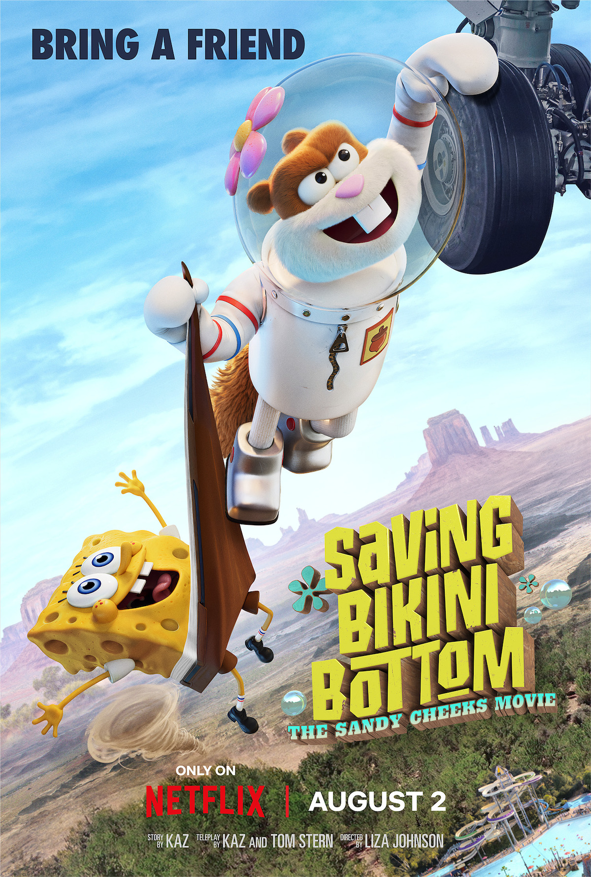 Duik in het diepe en red Bikini Bottom in Save Bikini Bottom: The Sandy Cheeks Movie