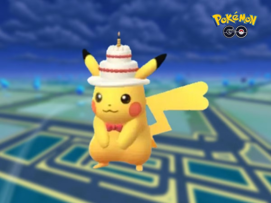 Dit is Shiny Cake Hat-Pikachu waar je vandaag extra veel op kunt jagen
