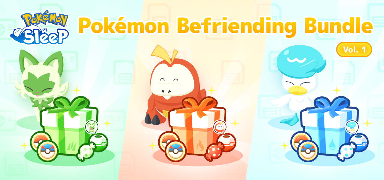 Pokémon Befriending Bundles aangekondigd voor Pokémon Sleep