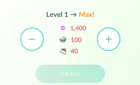 Dynamax Power-Up-kosten