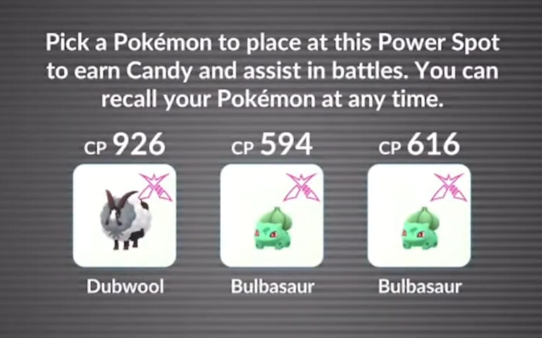 Laat na een gevecht een Dynamax Pokémon achter bij de Power Spot voor extra bonussen