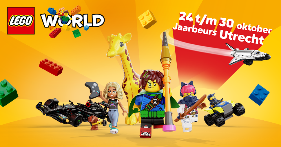 Bezoek tijdens de herfstvakantie de 21e editie van LEGO World in Utrecht