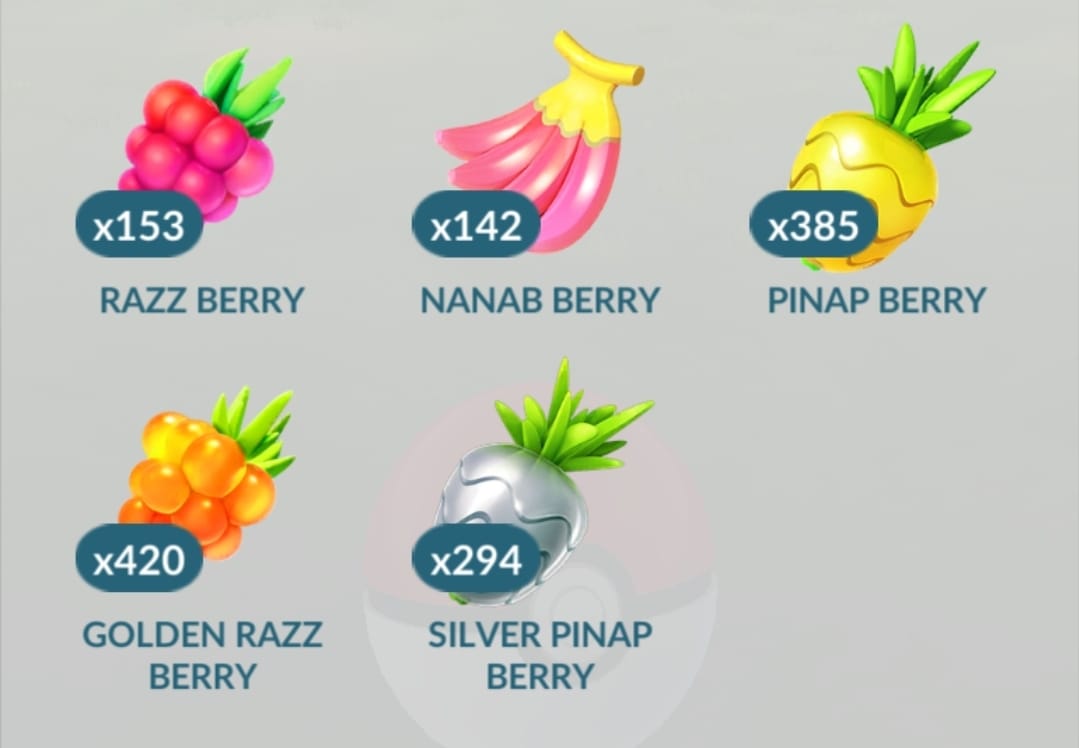 Het nieuwe Berry- en Poké Ball-menu heeft niets te maken met update of telefoon