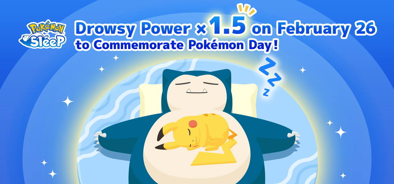 Lees hier wat het mini-event in Pokémon Sleep in gaat houden voor Pokémon Day