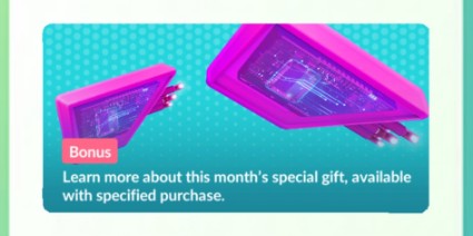 Een nieuwe maandelijkse rewardcode voor in de webstore van Pokémon GO
