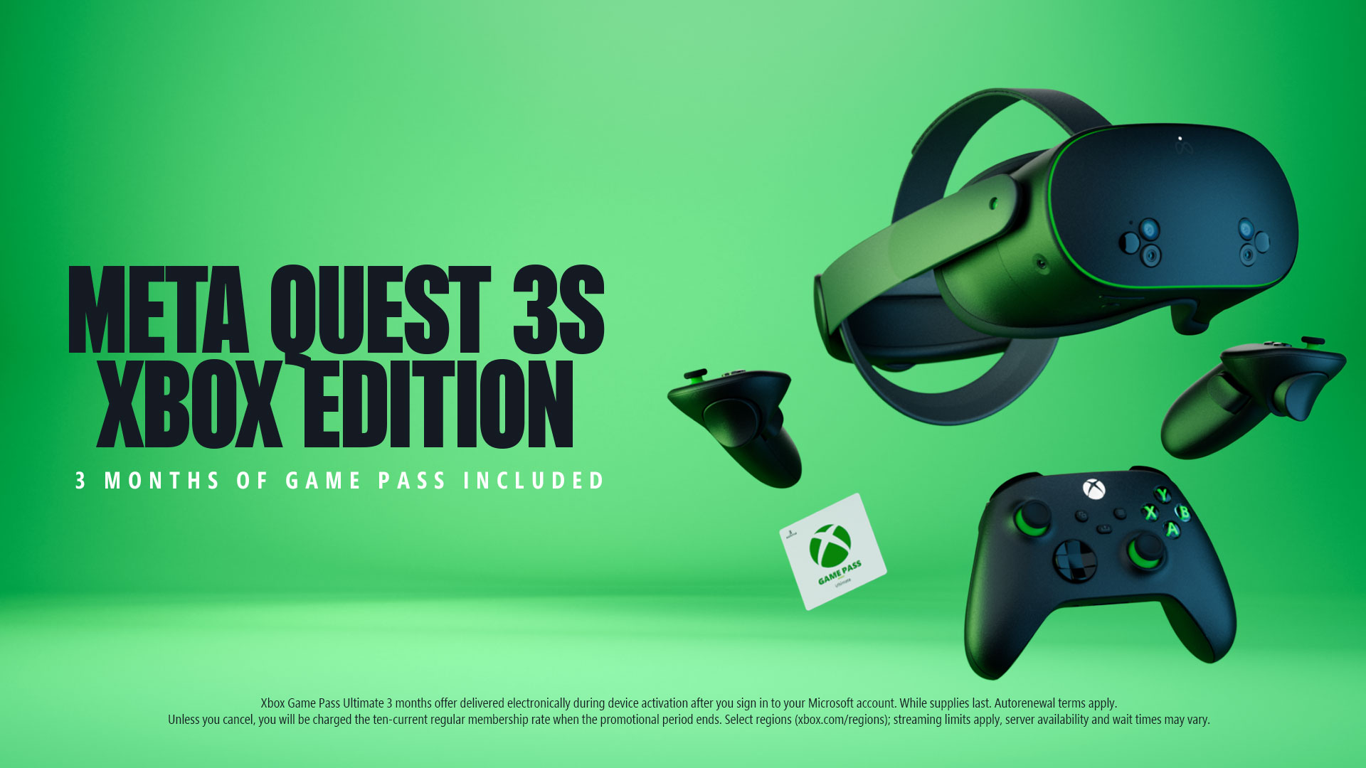Microsoft kondigt Meta Quest 3S Xbox Edition aan