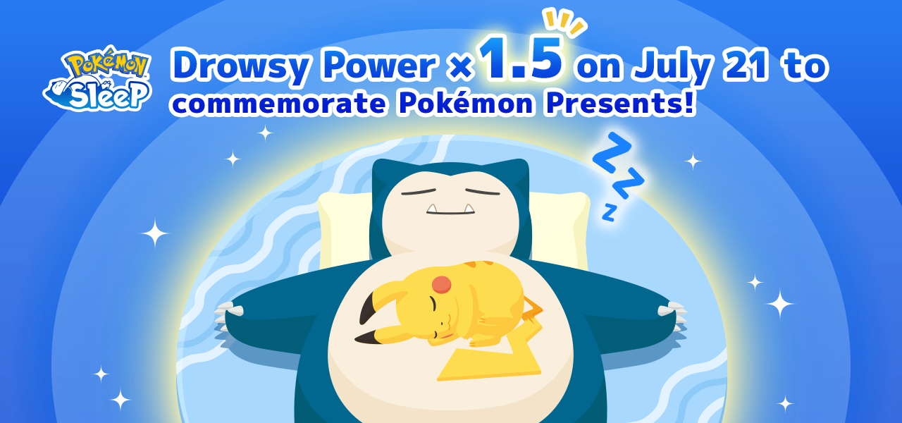Een extra bonus in Pokémon Sleep vanwege Pokémon Presents
