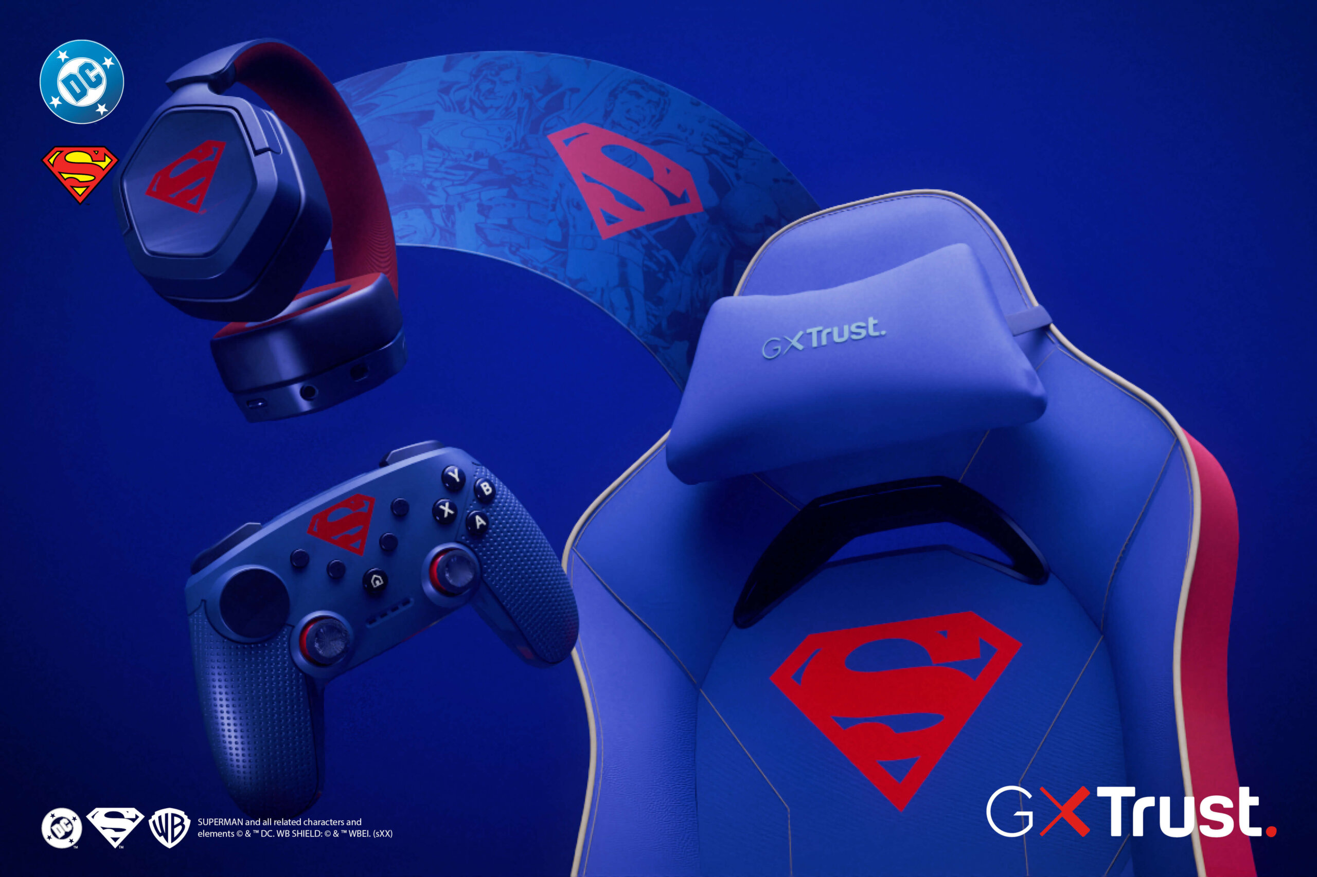 GXTrust komt met Superman-geïnspireerde gaminglijn